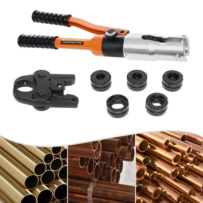 Professionele Perspincet – Pers Tang – Krimptang – Hydraulische Krimptang – Persgereedschap – 360° Draaibaar Hoofd – Voor Koper- en RVS Leidingen