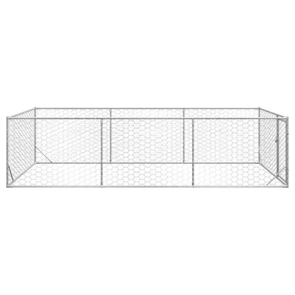 Hondenhok – Hondenhuis – Hondenkennel – Hondenhuisje – Hondenbench – Verzinkt Staal – Ruime 2x4x1m Deur