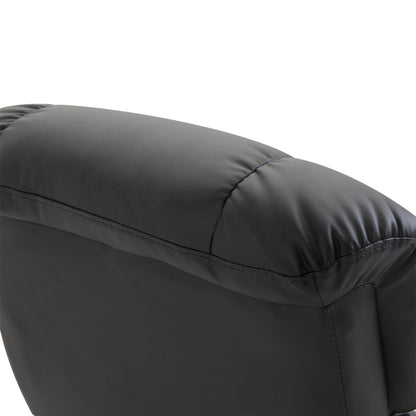 Massagestoel – Massagefauteuil – Relaxstoel – Ontspanningsstoel – Zwarte massagestoel – 10 Vibratiepunten – Verstelbare rugleuning tot 145°
