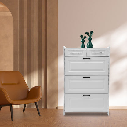 Schoenenkast – Schoenenrek – Schoenopberger – Schoenenkast – Schoenenorganizer – Wit – Ultra-Dunne Slanke Kast – 16-20 Paar Schoenen Capaciteit