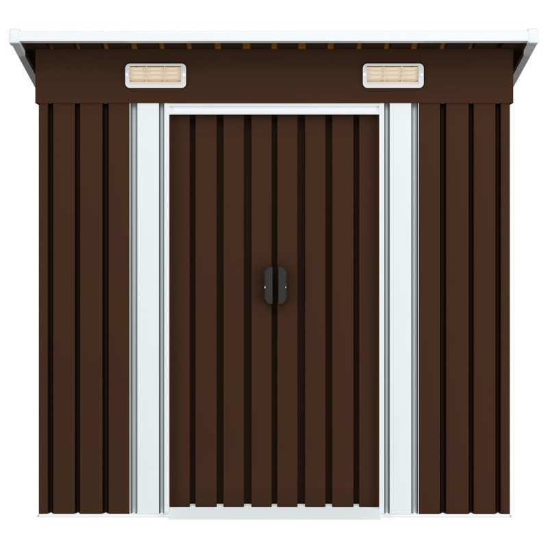 Tuinhuisje – Tuinschuur – Berging – Opberghok – Gereedschapsschuur – Gegalvaniseerd Staal – Koperkleurig Dak – Ventilatiegaten – 194x121x181 cm – Duurzaam – Roestbestendig
