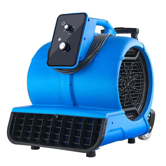 Luchtverplaatser – Ventilator – Droger – Ventilatie – Koolventilator – 3 Instelbare Snelheden – Verstelbare Blaashoeken
