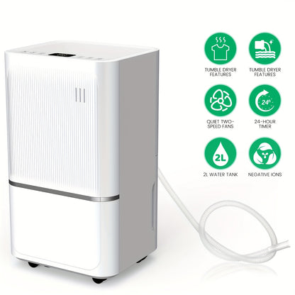 Luchtontvochtiger – Ontvochtiger – Dehumidifier – Vochtvreter – Vochtopnemer – 14L per dag – Wifi & Digitaal Vochtigheidsdisplay