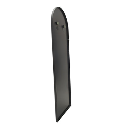 Staande Spiegel – Passpiegel – Wandspiegel – Full Body Spiegel – Grote Spiegel – Minimalistisch Zwart Aluminium Frame – 180x80 cm – Breukveilige Bescherming