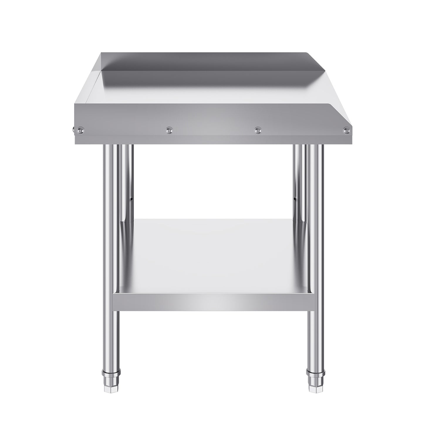 Werkbank – Werktafel – Werkbank Met Opbergruimte – Werkblad – RVS Werkbank – 61x71 cm – Roestvrijstalen, 0,8 mm dik staal