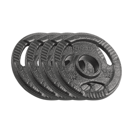Gietijzeren Gewichtenset – Halterschijven – Fitnessgewichten – Gewichtplaten – Dumbbell Schijven – 4x1,25 kg – 51 mm Gat – Handgrepen