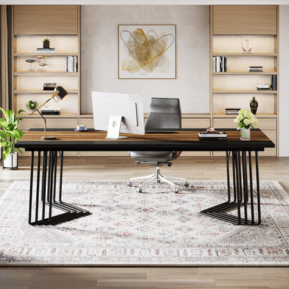 Hoekboekenplank – Hoekrek – Boekenrek – Opbergkast – Wandkast – 7 Lagen – Industrieel Vintage Design – 200 cm Hoog – Rustiek Bruin Hout Met Zwart Metaal