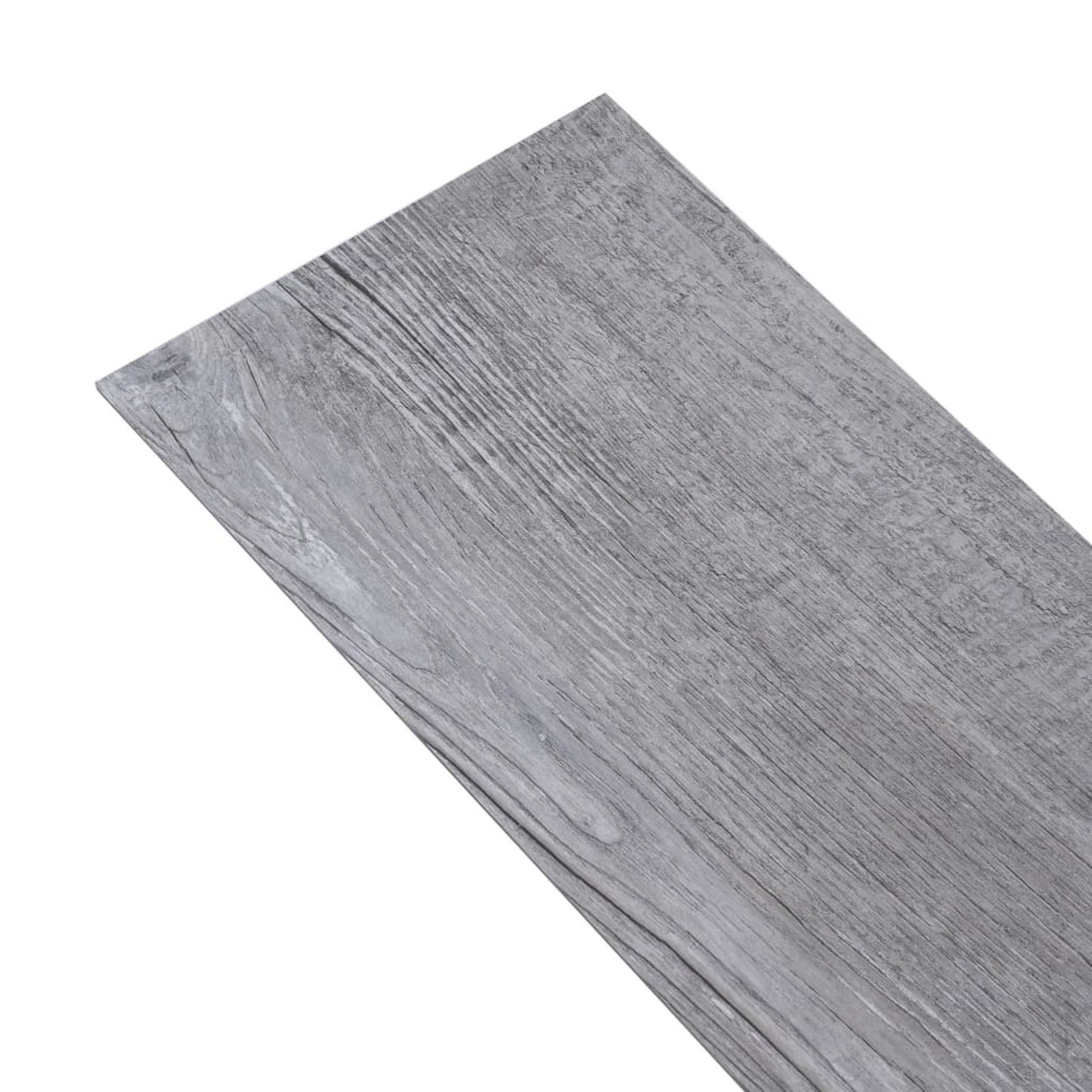 PVC Vloerplanken – Zelfklevend Vloertegels – Vinyl Vloer – Vloersticker – Mat Grijshout – Eenvoudige Installatie – 5,02 m² 2 mm PVC