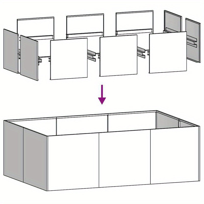Planter Box 120X80X40 Cm Black Steel