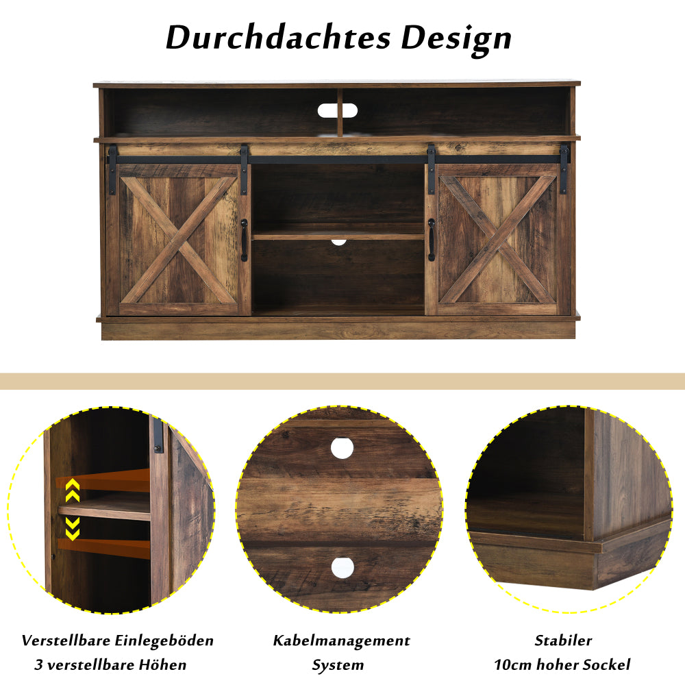 TV Meubel – TV Kast – Entertainmentmeubel – Media-Meubel – TV-Dressoir – Ruim Opbergmeubel – Geschikt voor TV’s tot 65 inch – Stevig Vloermodel