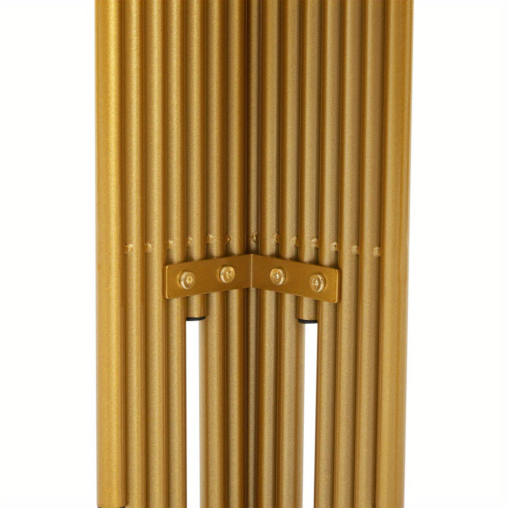 Sidetable – Wandtafel – Consoletafel – Haltafel – Bijzettafel – Mid-Century Modern – Wit Met Gouden Poten – MDF Dubbele Laag – Draagt Tot 40kg