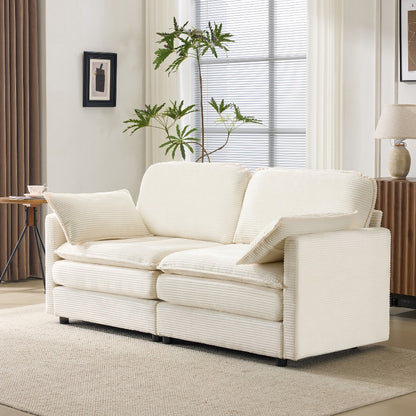 Loveseat – 2-Zitsbank – Kleine Bank – Tweezitsbank – Sofa – Compact Formaat – Metalen Frame – Onderhoudsvriendelijke Bekleding – Direct Gebruiksklaar