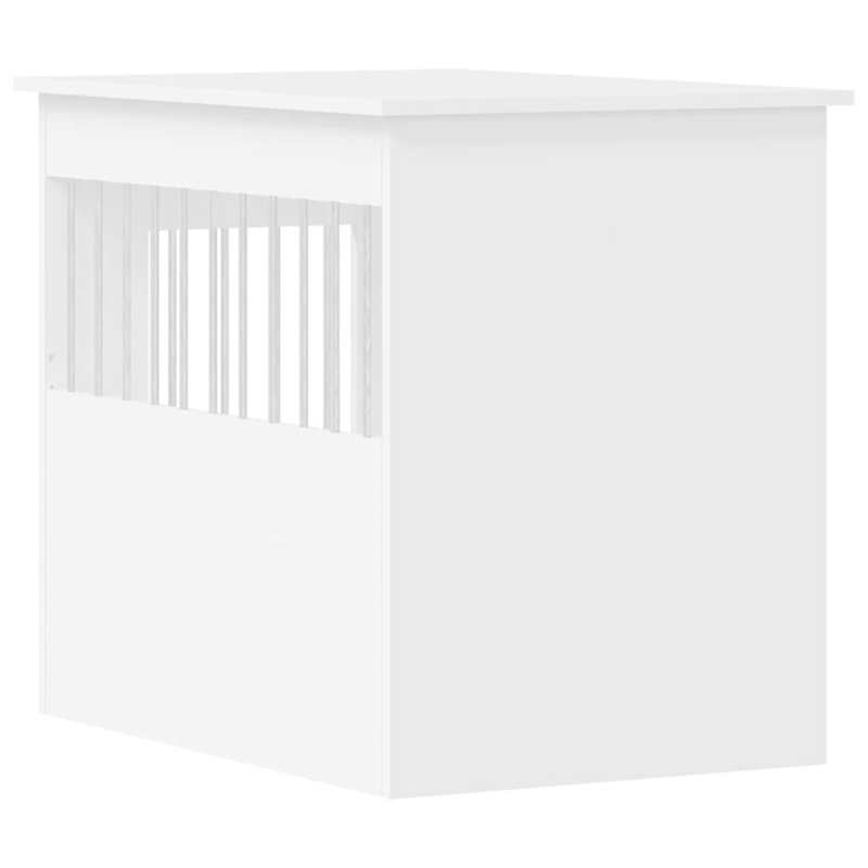 Dog Cage Made of Engineered White Wood 55X80X68 Cm