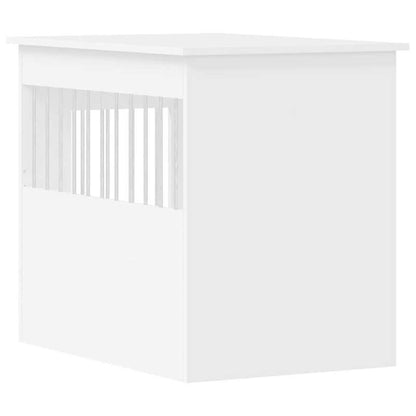 Dog Cage Made of Engineered White Wood 55X80X68 Cm