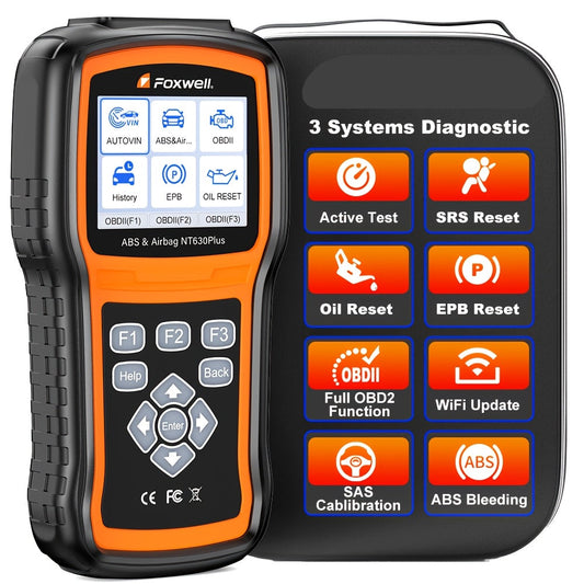 OBD2 Diagnosetool – Autoscanner – Foutcode Lezer – ABS Scanner – SRS Tester – Werkt Via OBD-Poort – Zonder Batterij