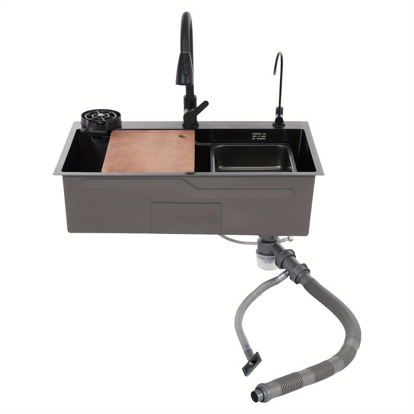 Stainless Steel Sink, For Manual Washing And Cleaning Of Food, Fruits, And Vegetables, For Kitchens Homes, Bathrooms, Farms, Backyards, Garages, Laundries