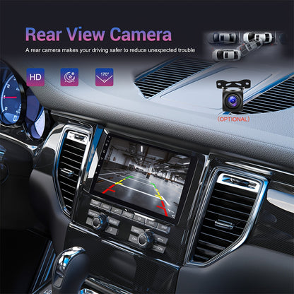Android Double Din Autoradio – Multimedia Speler – Navigatiesysteem – Carplay Radio – Auto Stereo Met AHD Achteruitrijcamera en Microfoon – 9 Inch Touchscreen – 4GB RAM 64GB Opslag