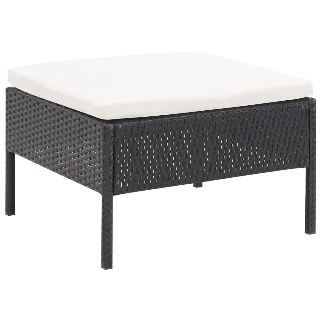 Loungebank – Loungeset – Tuinbank – Outdoor Sofa – 3-Delige Set – Poly Rattan – Weerbestendig Frame – Comfortabele Kussens