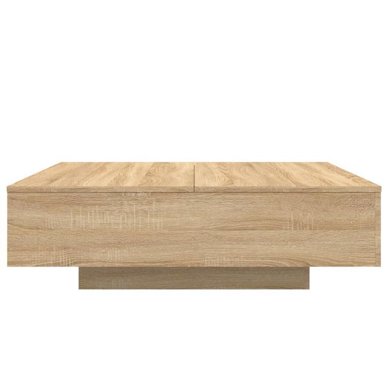 Salontafel – Koffietafel – Woonkamertafel – Bijzettafel – Tafel – Sonoma Eiken – MDF Hardhout Afwerking – 100x100x31 cm