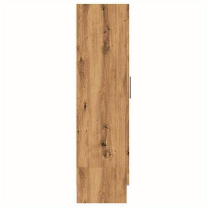 Houten Boekenkast – Handgemaakte Boekenplank – Moderne Opbergkast – Boekenrek – Minimalistische Boekenset – Multifunctioneel – 82,5x30,5x115 cm – Massief Eikenhout – Zwart Accent