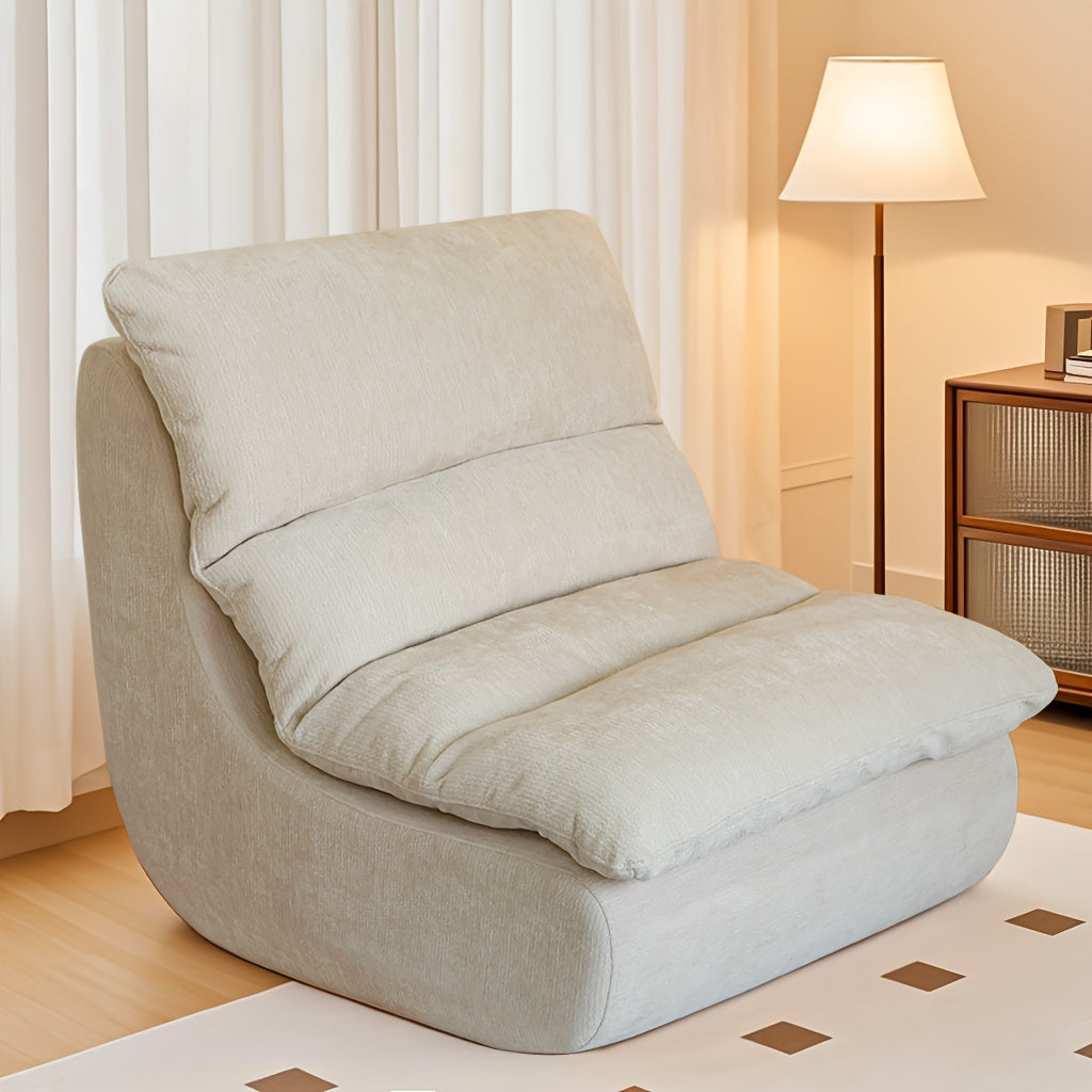 Relaxstoel – Fauteuil – Zitzak – Lounge Stoel – Slaapkamerstoel – Oranje Kurk – Kunsthout – Ergonomisch Ontwerp – Zonder Elektriciteit