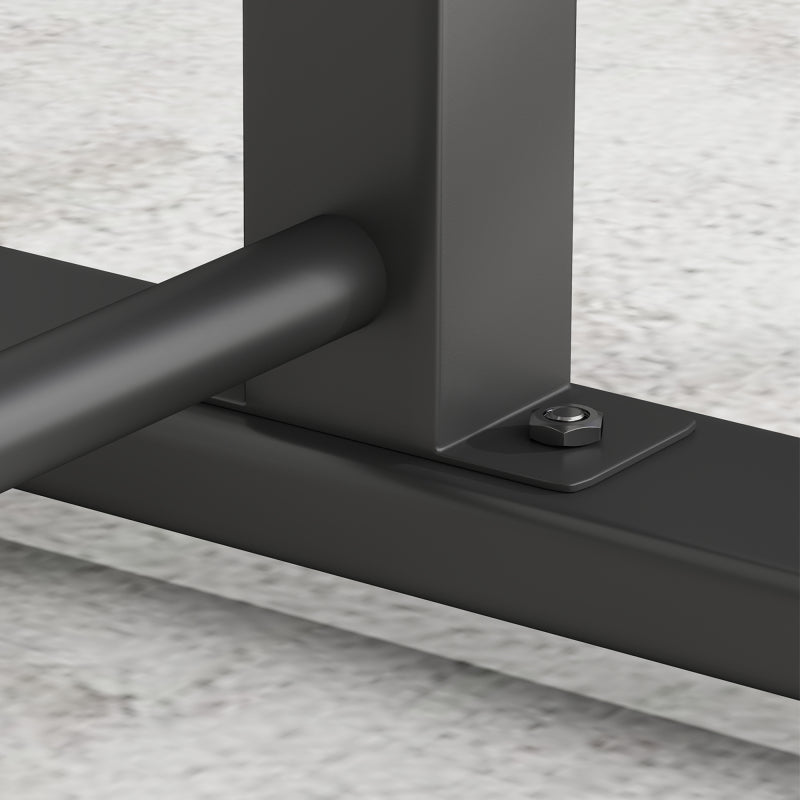 Dip Station – Dip Bars – Parallette – Push-Up Station – Krachtstation – Verstelbare Hoogte 93-117 cm – Stalen 5x5 cm Frame Met 540 kg Draagvermogen