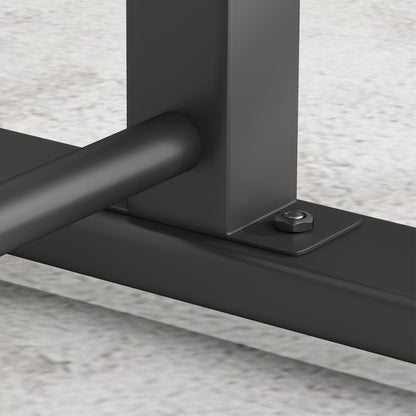 Dip Station – Dip Bars – Parallette – Push-Up Station – Krachtstation – Verstelbare Hoogte 93-117 cm – Stalen 5x5 cm Frame Met 540 kg Draagvermogen