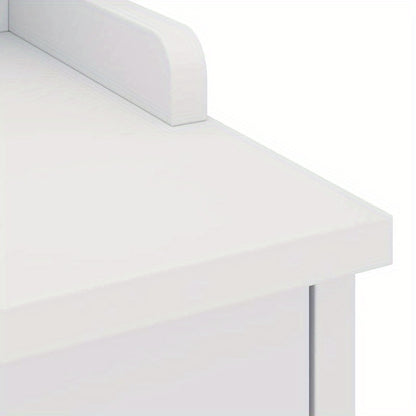 Modern White Solid Pine Hallway Bench with Shoe Storage, 45x40x50cm, Minimalist Design for Entryway or Living Room, Durable and Stylish Organizer for Shoes and Accessories