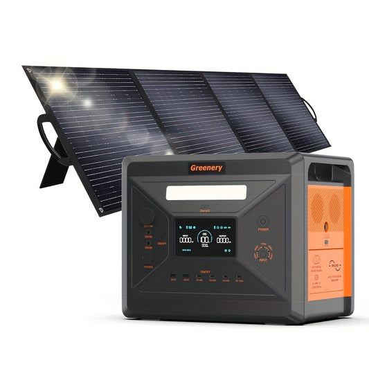 Powerbank – Portable Power Station – Solar Generator – Camping Batterij – Noodstroomvoorziening – 2304Wh Capaciteit – 4 AC Stopcontacten met 4800W Piekvermogen