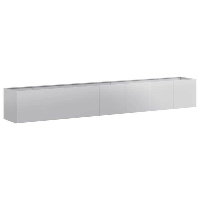 Plantenbak – Bloembak – Tuinbak – Plantenpot – Kruidenbak – Verzinkt Staal – 280 x 40 x 40 cm – Weerbestendig & Duurzaam