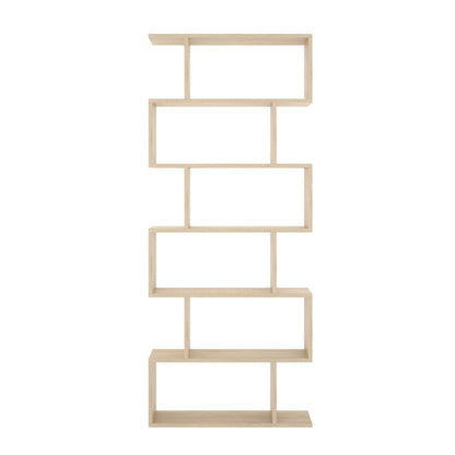 Djorone Library, Multi-Purpose Office Shelf, 5-Tier Bookcase Mobile, 80X25H190 Cm, Available in 2 Colors