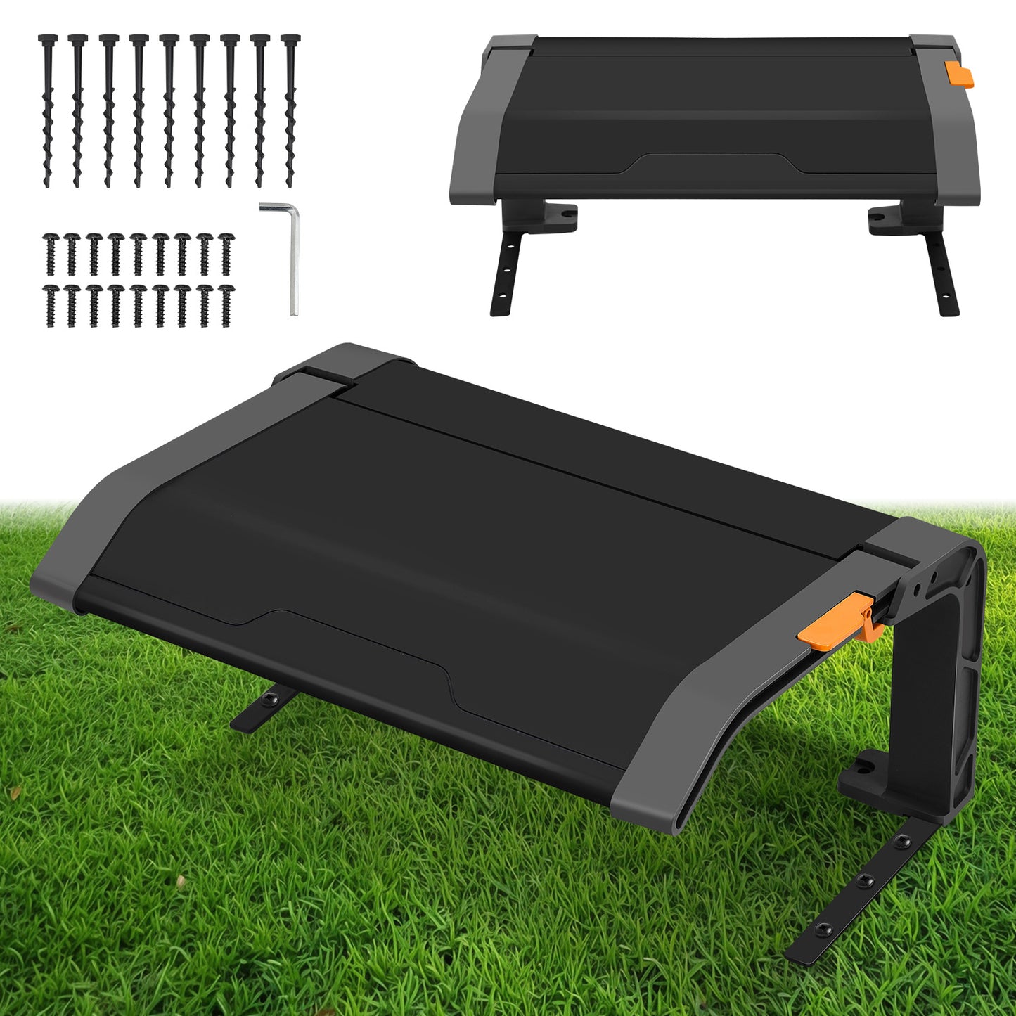 Robot Grasmaaier Garage – Opvouwbare Maaier Garage – Beschermhoes Grasmaaier – Grasmaaier Carport – Tuin Grasmaaier Schuilplaats – Met Metaal Frame – UV Bescherming – 72x56x36 cm