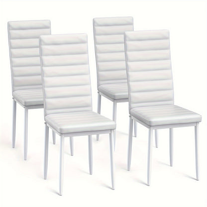 Moderne Eetkamerstoel – Comedor Silla – Sillas Para Comedor – Silla Comedor Moderna – Banquetas Desayunador – Zwart – Zacht Gevoerd – Metaalvrij Frame