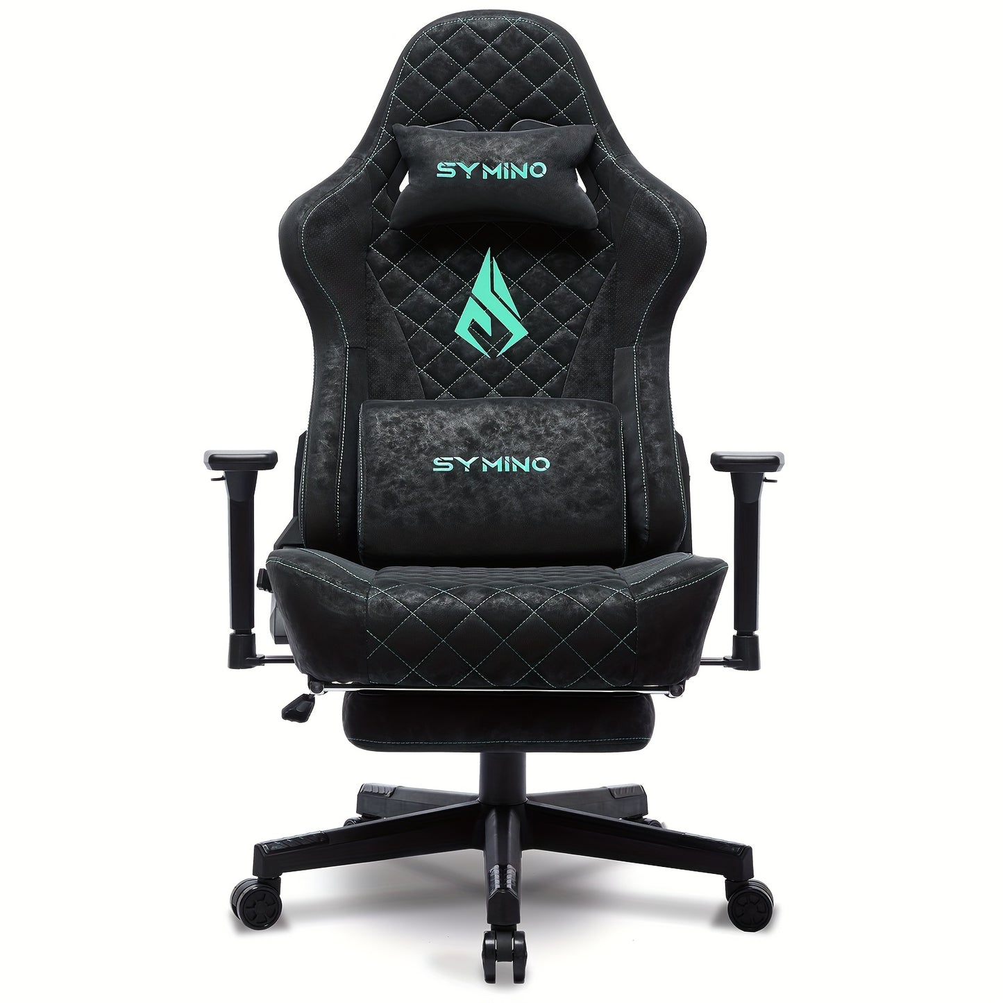 Ergonomische Gamingstoel – Game Chair – Bureaustoel – Gaming Recliner – PC Stoel – Verstelbare Rugleuning 150° – PU Leer Zwart