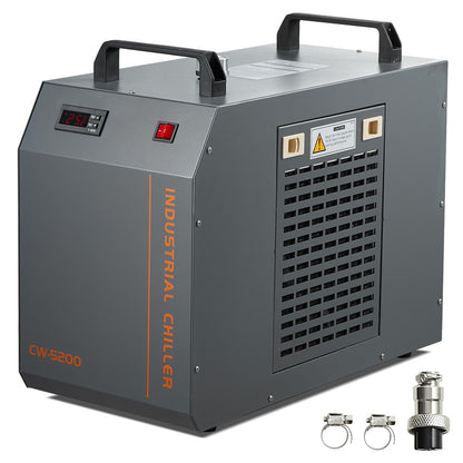 Waterkoeler – Laserkoeler – Koelmachine – Industriële Koelunit – Koelsysteem – 7L Watertank – 13L/min Waterpomp – Staal + Koper