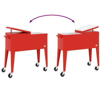 Koelbox Op Wielen – Mobiele Koelbox – Trolley Koelbox – Picknick Koelbox – 80 Liter Inhoud – Tot 72 Uur Koelen