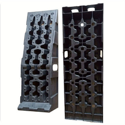 Oplaadbruggen – Oprijbrug – Oprijplaten – Drempelbrug – Autoliften – Antislip Plastic – Belastbaar Tot 7257 kg – Hefhoogte 17 cm