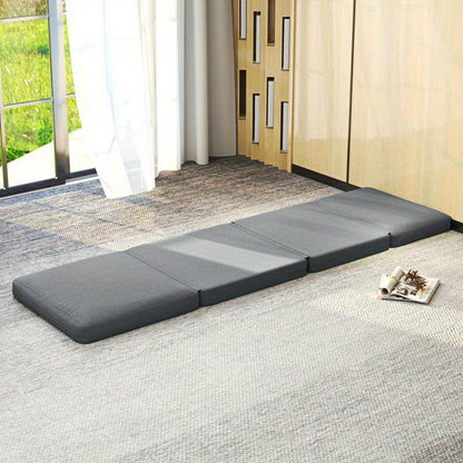 Bedbank – Slaapbank – 3-in-1 Bank – Logeerbed – Sofa – Opvouwbaar – Donkergrijs Fluweel – Stevig Frame tot 240 kg