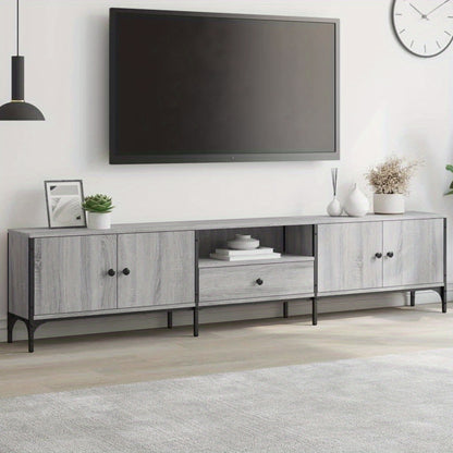 TV-kast – Tv-meubel – TV-dressoir – Mediameubel – Tv-standaard – Grijs Sonoma – Ruime Lade – Hoogwaardig Gefabriceerd Hout