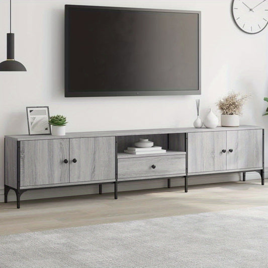 TV-kast – Tv-meubel – TV-dressoir – Mediameubel – Tv-standaard – Grijs Sonoma – Ruime Lade – Hoogwaardig Gefabriceerd Hout