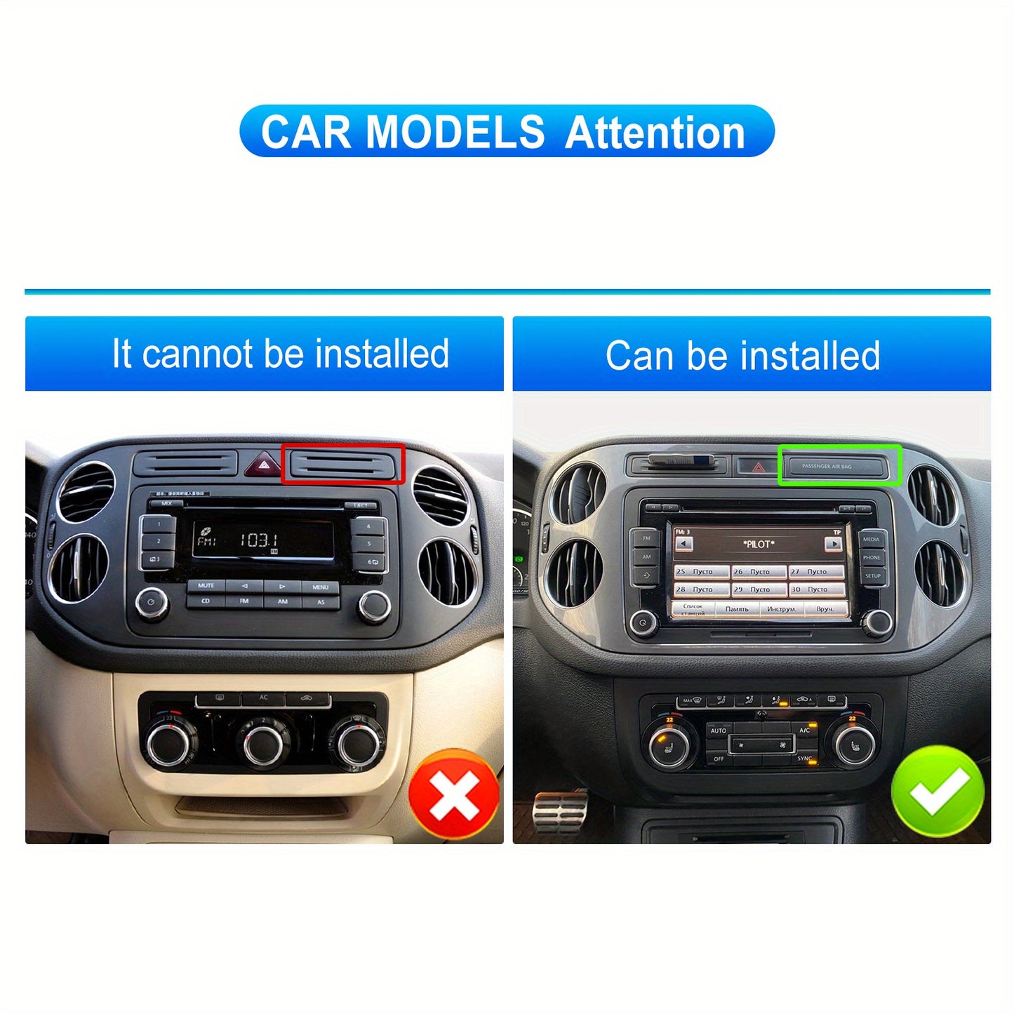 Autoradio – 2 DIN Touchscreen – CarPlay Draadloos – Android Auto – Bluetooth – GPS WiFi – 22,86 cm Scherm – Inclusief Nachtzicht Achteruitrijcamera & Externe Microfoon