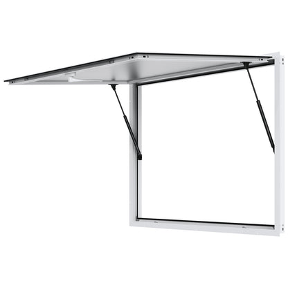 Foodtruck Luifel – Serviceraam – Verkoopkraam Raam – Mobiele Eetunit – Foodtruck Ramen – Aluminium Frame – 48"x36" Openingsmaat – Hydraulische Steunen