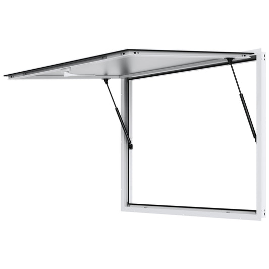 Foodtruck Luifel – Serviceraam – Verkoopkraam Raam – Mobiele Eetunit – Foodtruck Ramen – Aluminium Frame – 48"x36" Openingsmaat – Hydraulische Steunen