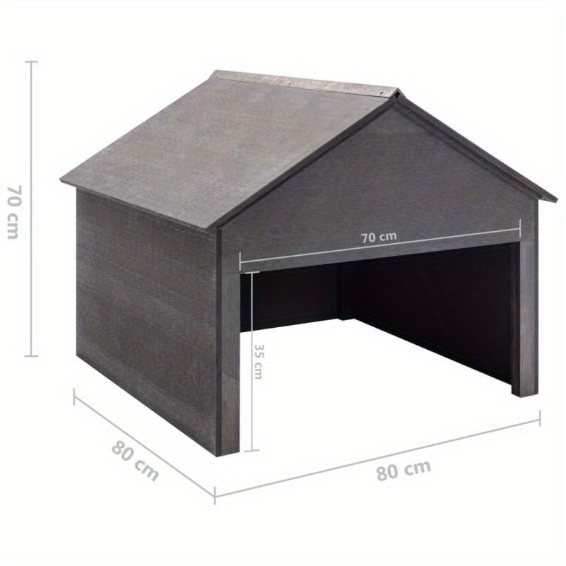 Grijze Tuintafel – Buiten Tafel – Tuinmeubel – Terrastafel – Balkonmeubel – Weerbestendig WPC – Stevig Metalen Frame 80x80x70 cm