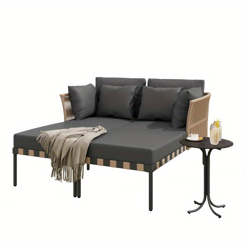 Loungeset – Tuinset – Loungemeubel – Balkonmeubilair – Terrasmeubels – Modulair Ontwerp – Afneembare Wasbare Kussens