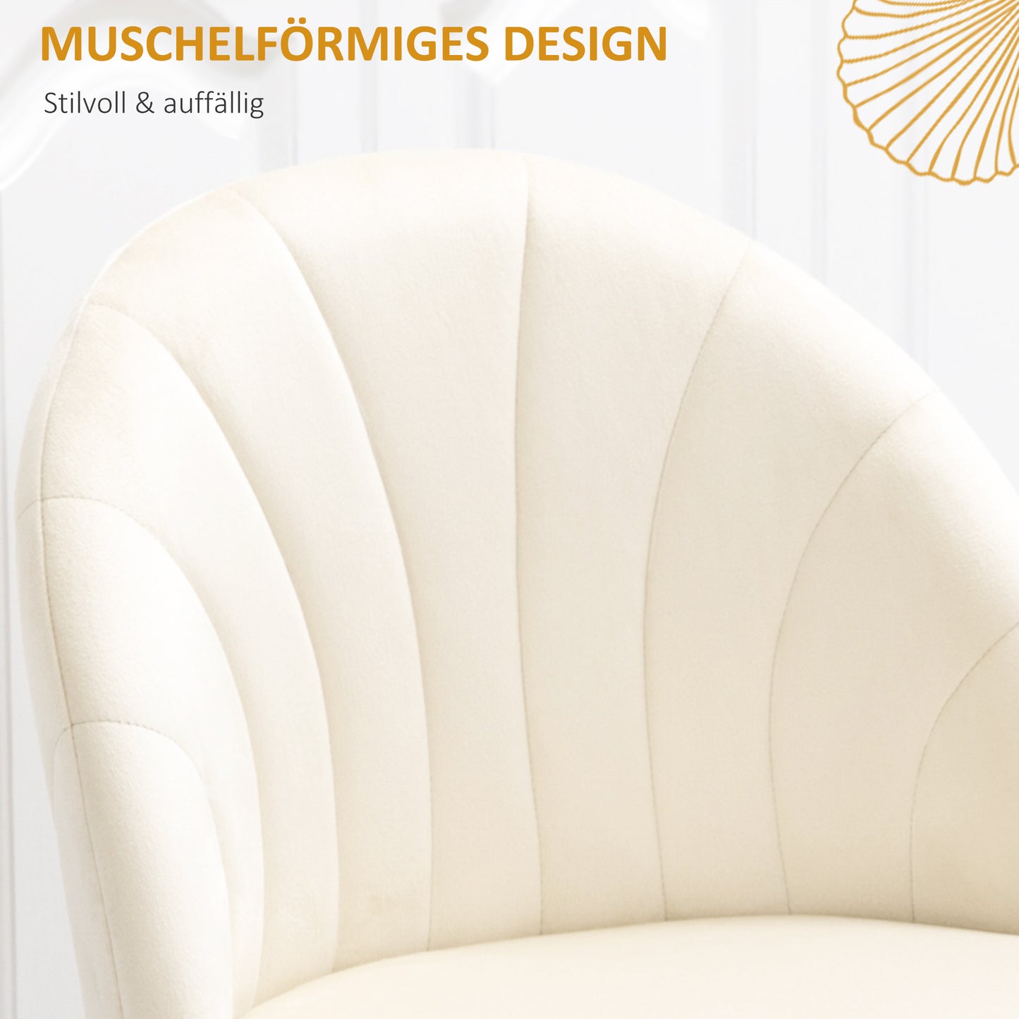 Eetkamerstoelen – Stoelen – Keukenstoelen – Fluwelen Stoelen – Scandinavische Stoelen – Set Van 2 – Crème Fluweel Bekleding – Zwart Metalen Onderstel