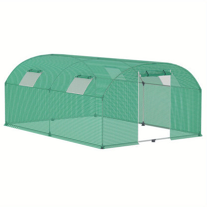 Kas voor Tomaten – Tuinkas – Groentekas – Kweekkas – Foliekas – 3x6x2 Meter – Stalen Frame – Ventilatieraam Met Ritssluiting