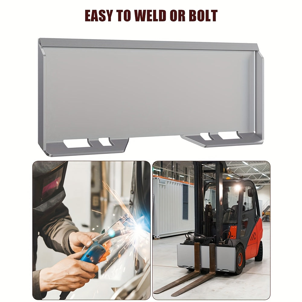 1/4" Skid Steer Mount Plate, Universal Quick Tach Attachment Plate, 1360.78 KG Capacity, Fits Bobcat, Kubota, Mahindra, Rust-Proof Tractor Implement Plate, Heavy-Duty, Heavyduty Attachment, Agricultural Machinery, Durable Con