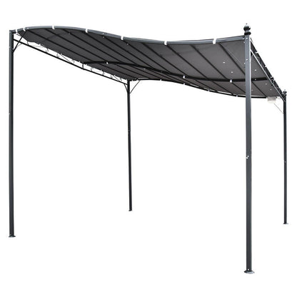 Pergola Garden Pavilion Pavilion Canopy Tent Metal Grey 297x297cm