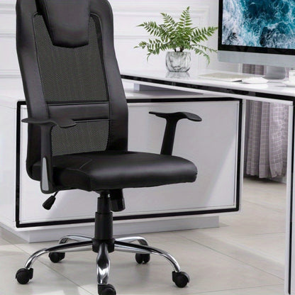 Bureaustoel – Kantoorstoel – Gamestoel – Draaistoel – Verstelbare Stoel – Ergonomisch Ontwerp – Verstelbare Armleuningen – Max. 120 kg – Zwart